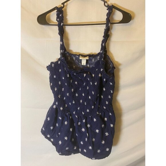 Ava & Viv womens Plus size 0X XL Blue daisy Floral top Shirt Blouse romantic - Picture 1 of 2